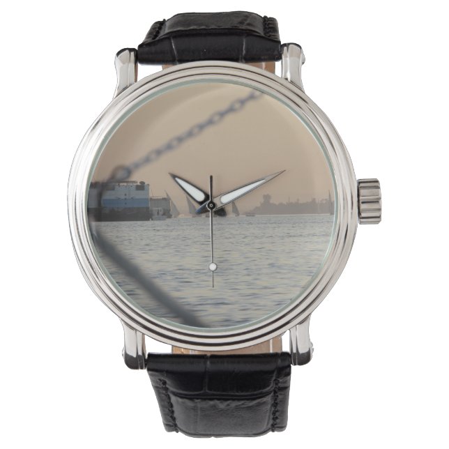 River Nile Sunset Watch Armbanduhr (Vorderseite)