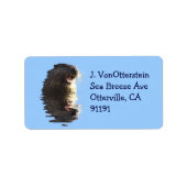 River Otter Address Labels Adressaufkleber (Vorne)