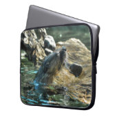 River Otter Animal-Lover's Wildlife Foto Laptopschutzhülle (Vorderseite Links)