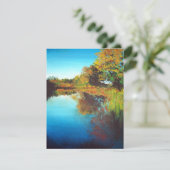 River Painting Art Blank Dankeskarte (Stehend Vorderseite)