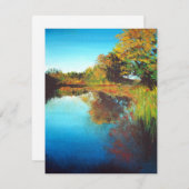 River Painting Art Blank Dankeskarte (Vorne/Hinten)