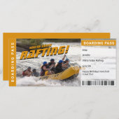 River Rafting Trip Gift Certificate Boarding Pass (Vorne/Hinten)