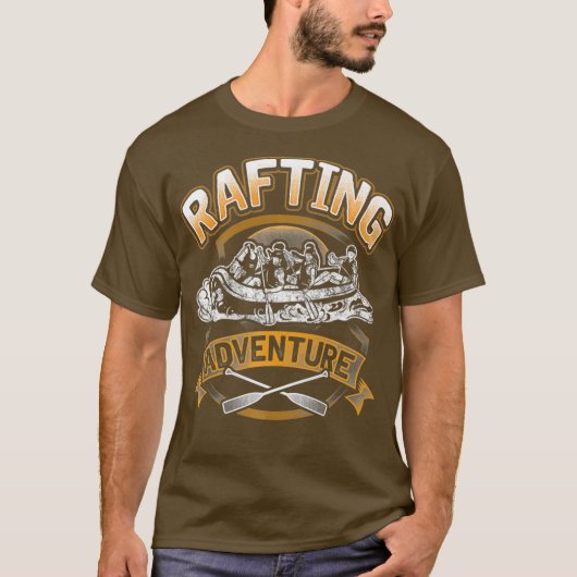 River Rafting Whitewater Adventure Paddle Team T-Shirt (Vorderseite)