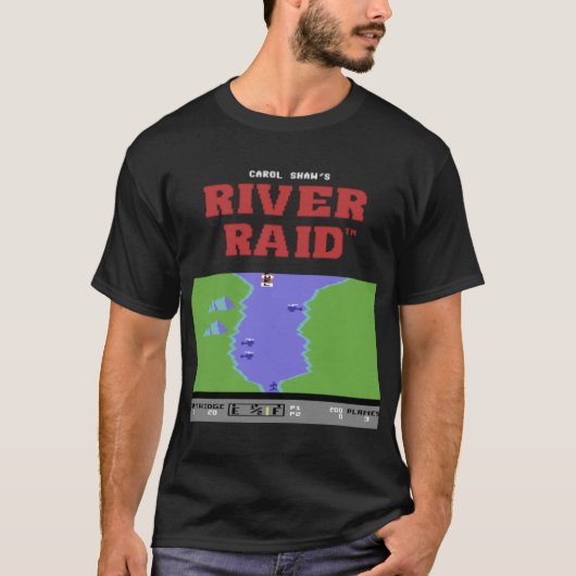 River Raid für C64 und andere Heimcomputer Freund T-Shirt (Vorderseite)