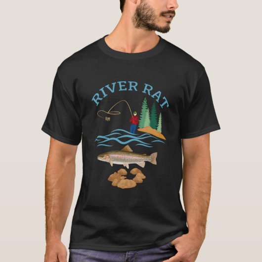 River Rat Fishing T-Shirt (Vorderseite)