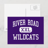 River Road - Wildcats - Hoch - Amarillo Texas Postkarte (Vorne/Hinten)