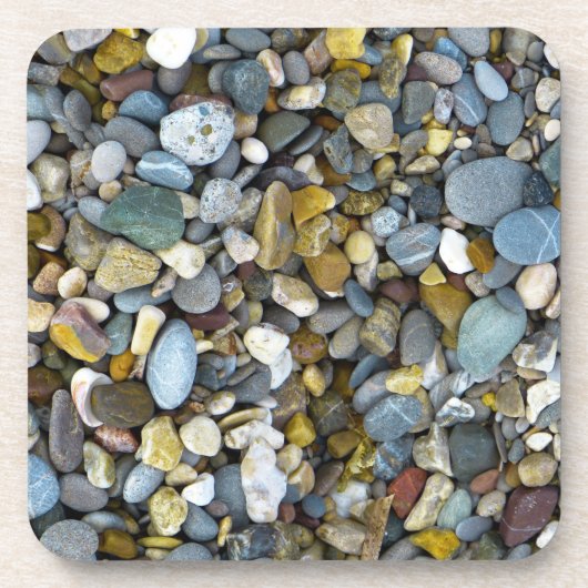 River Rock Pebbles Stone Textur Stone Untersetzer (Vorderseite)