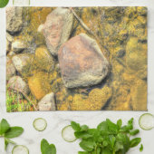 River Rocks Geschirrtuch (Gefaltet)