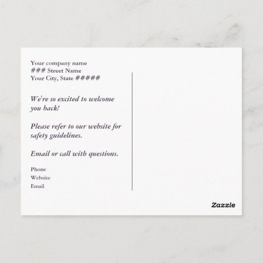 River Rocks Image in Mauve und Tan Wellness-Center Postkarte (Rückseite)