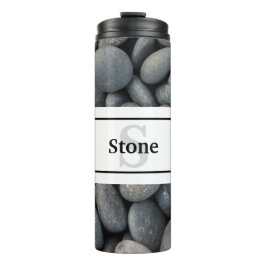 River Rocks mit Name und Monogram Thermosbecher