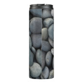 River Rocks mit Name und Monogram Thermosbecher (Rückseite)