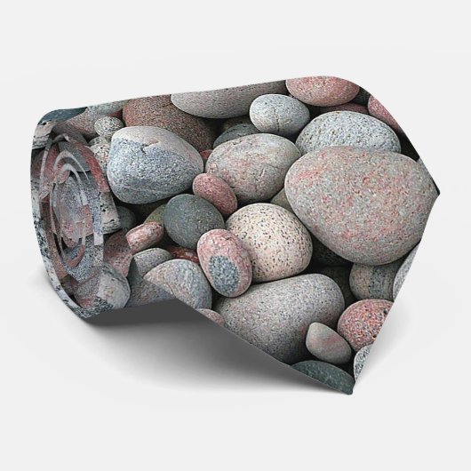 River Rocks Pattern Krawatte (Gerollt)
