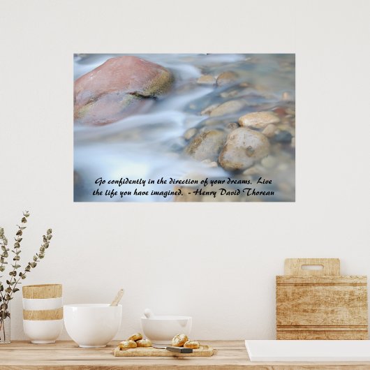 River Rocks Poster (Küche)