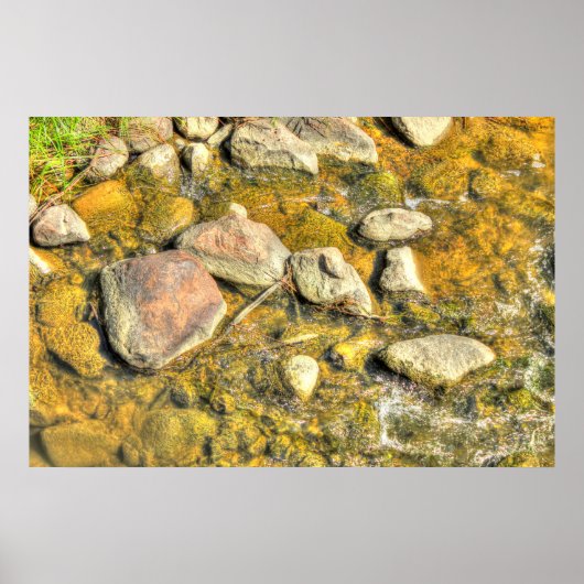 River Rocks Poster (Vorne)