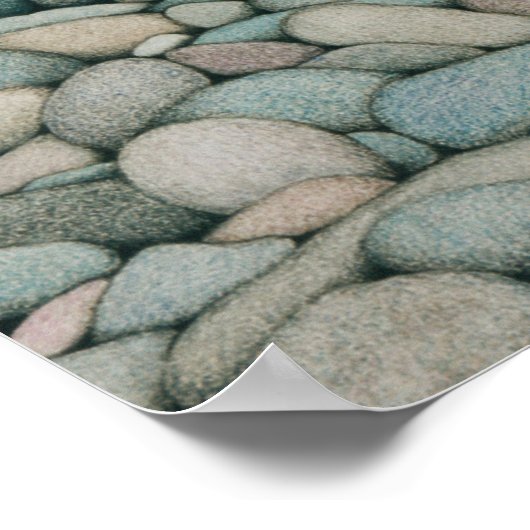 River Rocks Print Poster (Ecke)