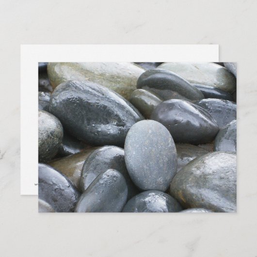 River Rocks Zen Postkarte (Vorne/Hinten)