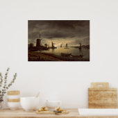 River Scene - Anthonie van Borssom Kunstposter Poster (Küche)