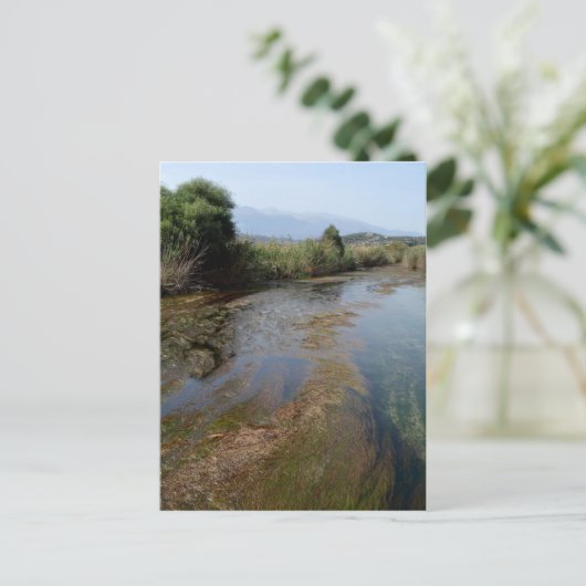 River Scene Postcard Postkarte (Stehend Vorderseite)