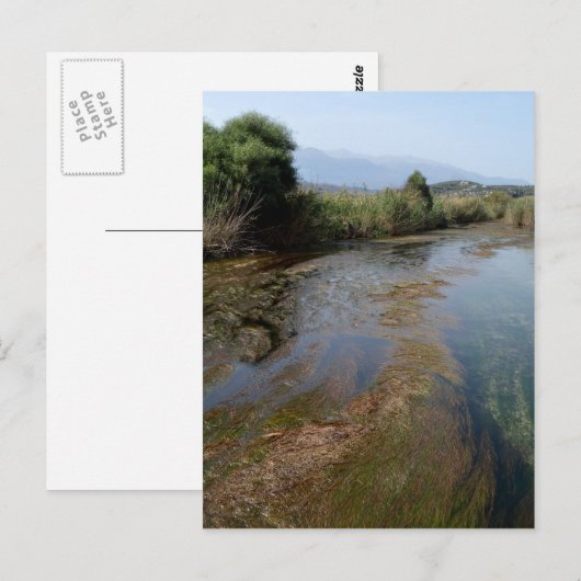 River Scene Postcard Postkarte (Vorne/Hinten)