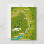 River Severn Wales England Reiseplan (Vorderseite)