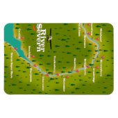 River Severn Wales England Reiseplan Magnet (Horizontal)