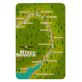 River Severn Wales England Reiseplan Magnet