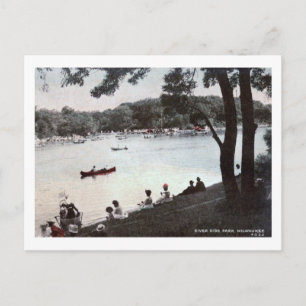 River Side Park, Milwaukee, Wisconsin Vintag Postkarte