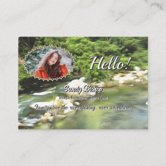 River South 0365 QR Code Social Calling Visitenkarte (Vorderseite)