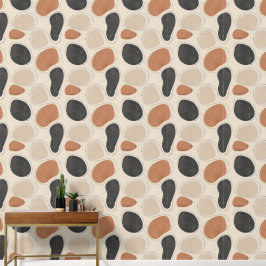 River Stone Forms Organic Modern Tapete