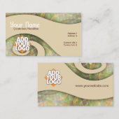 River Swirl Art Business Card Visitenkarte (Vorne/Hinten)