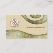 River Swirl Art Business Card Visitenkarte (Rückseite)