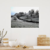 River Tal eines frostigen Morgens Poster (Küche)