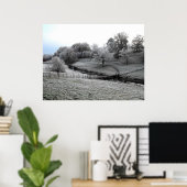 River Tal eines frostigen Morgens Poster (Heimbüro)