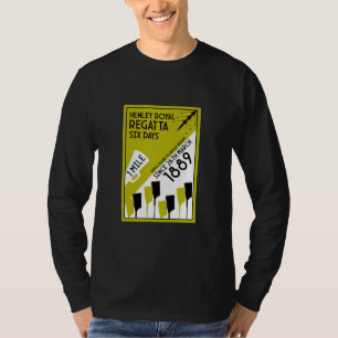 River Thames Regatta - Vintage Retro Stil Rudern  T-Shirt