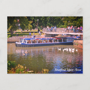 River Tour Stratford Upon Avon Postcard Postkarte