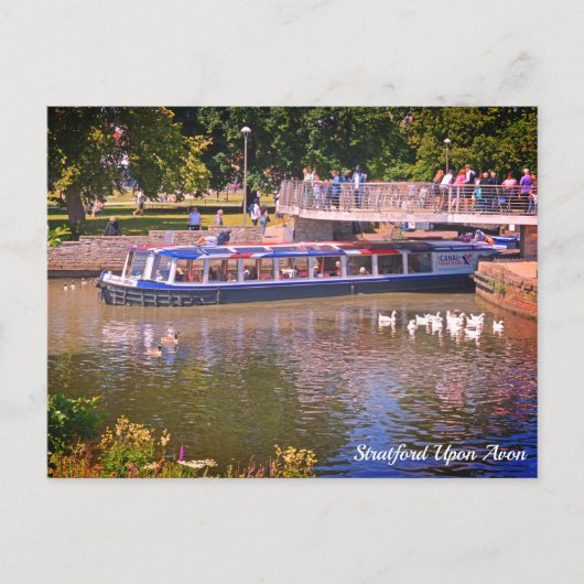 River Tour Stratford Upon Avon Postcard Postkarte (Vorderseite)