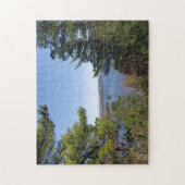 River Trees Blue Sky Water Jigsaw Puzzle (Vertikal)
