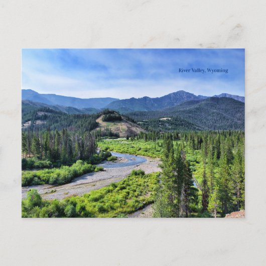 River Valley, Western America, Wyoming, Postkarte (Vorderseite)