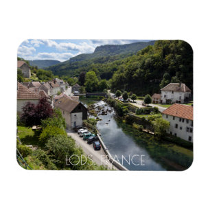 River View Lods, Doubs, Frankreich Magnet