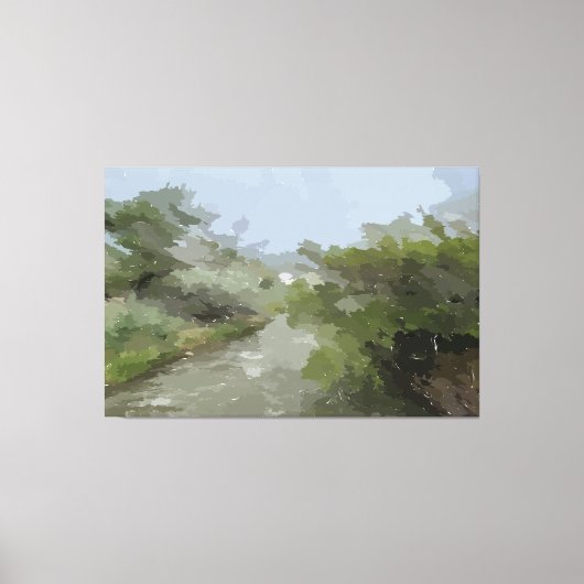 River View Stretched Canvas Print Leinwanddruck (Vorderseite)