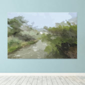 River View Stretched Canvas Print Leinwanddruck (Insitu (Holzboden))
