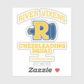 River Vixens Cheerleader Squad Aufkleber (Blatt)