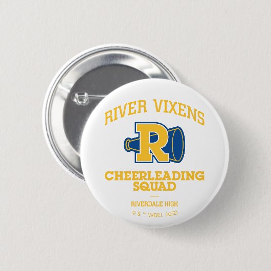 River Vixens Cheerleader Squad Button (Vorne & Hinten)