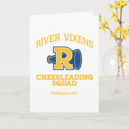 River Vixens Cheerleader Squad Karte (Gelbe Blume)