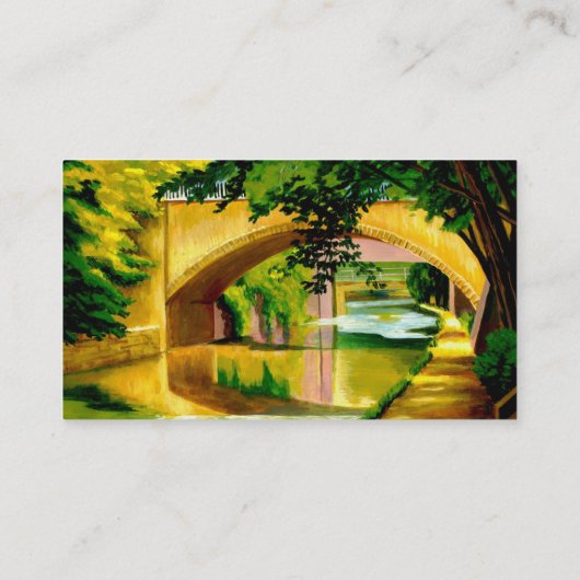 River Walk Business Card Visitenkarte (Rückseite)