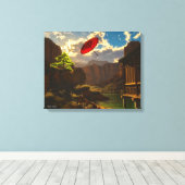 River Wind Leinwanddruck (Insitu (Holzboden))