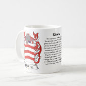 Rivera-Familien-Wappen Tasse (Vorderseite Links)