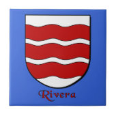 Rivera Family Shield Fliese (Vorderseite)