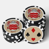 Rivera Heraldic Arms Pokerchips (Stapel)