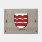 Rivera Historischer Schild auf Kobblestone Fußmatte (Vorderseite)